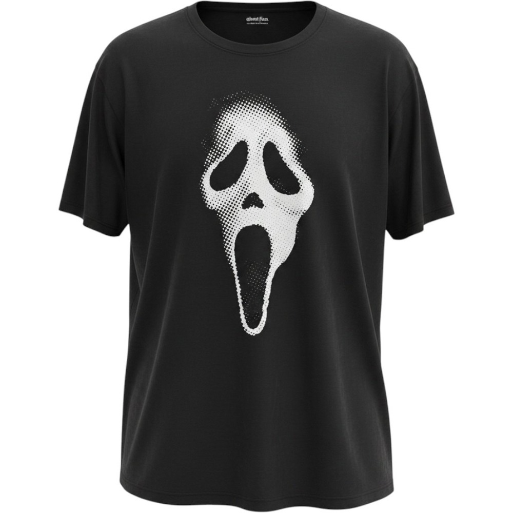 NWT Ghost Face Mens Graphic T-Shirt with Attached Cape Black XXL Bioworld Scream